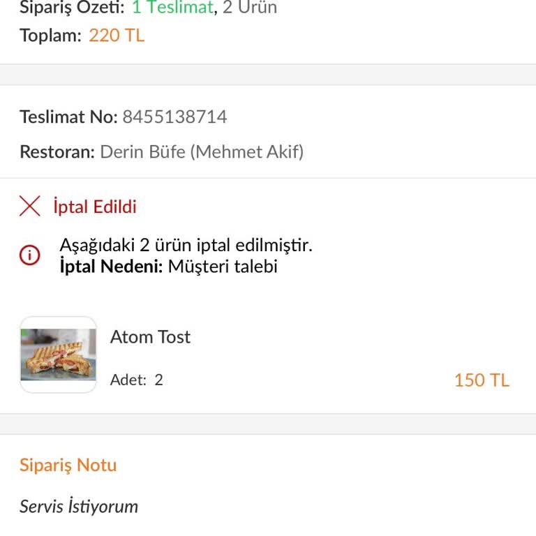 Trendyol Yemek Tüketiciyi Mağdur Ederek Para Kazanması