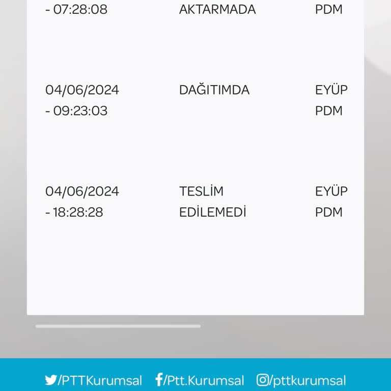 Eyüp PTT Dağıtım Yalanı
