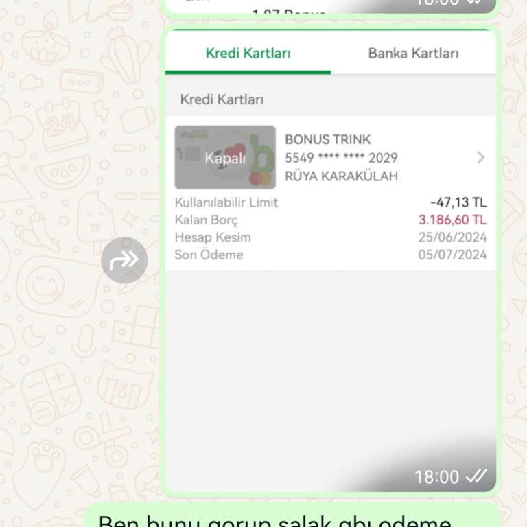 Garanti BBVA Kapalı Kredi Kartına Yanlış Ödeme Parayı Banka Geri Vermiyor