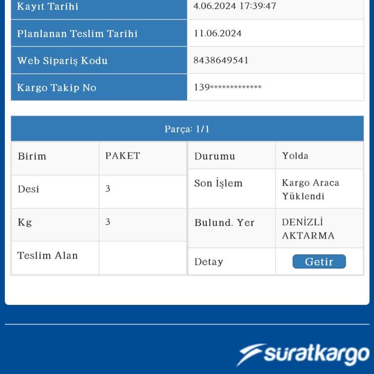 Sürat Kargo Alaşehir Şube İlgisizliği