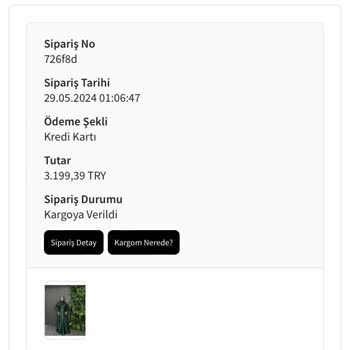 Fatma Kılıç Butik Abiye Elbise Sipariş Sorunu