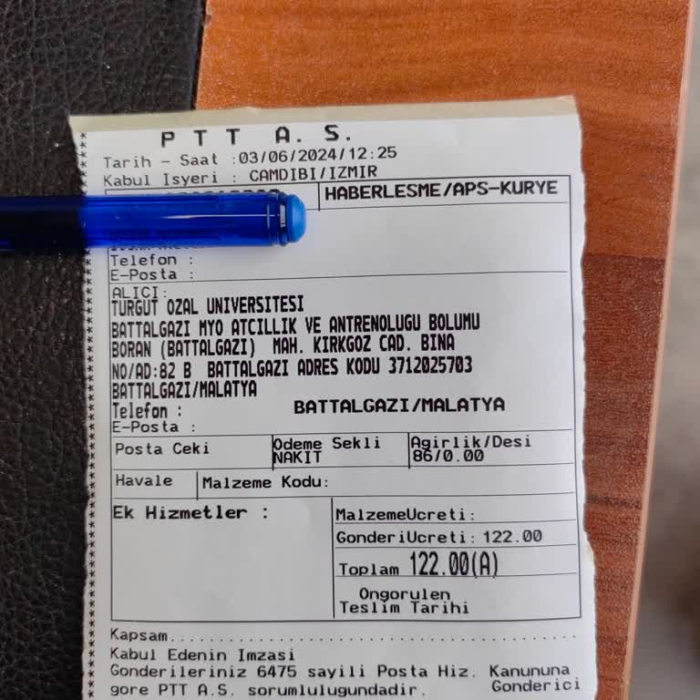 PTT Kargo Malatya Şubesi, Kargomu Göndermeyi Unuttu.