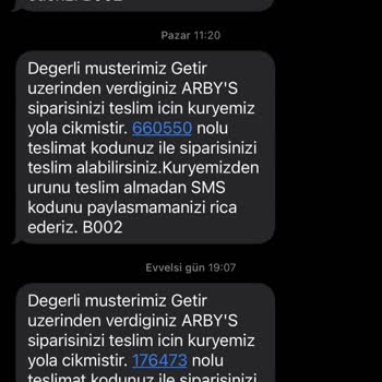 Arby's Uygulamada Teslim Edildi Gibi Gösteriyor Ama Teslim Etmediler