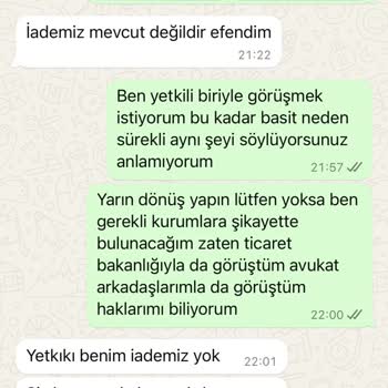 Moda Nurgül Tüketici Haklarının Verilmemesi