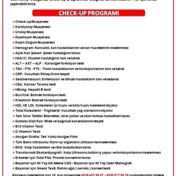 Medical Park Hastahanesi Check-Up Paketi Yalanı