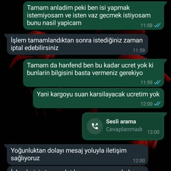 Evde Paketleme Türkiye Bilgi Verilmeden Ücret İsteyerek Dava Ve Tehdit