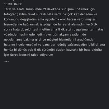 Martı Sürüş Bitirme Hatası