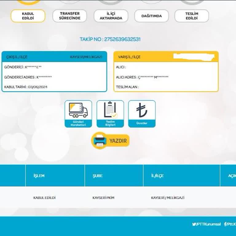 PTT Kargo Şubede Bekletilip Taşınmayan Kargo Paketim