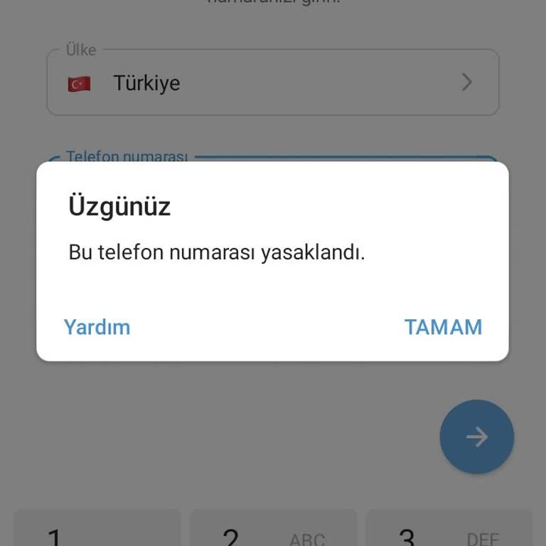 Telegram Numaramı Yasakladı Ne Yapacağım