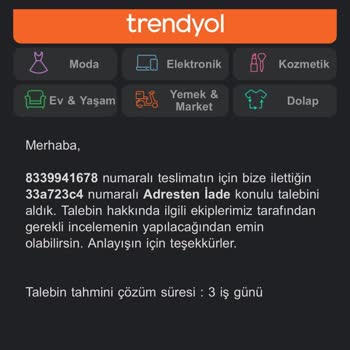 Ceva İadeyi Teslim Almıyor