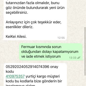 Keikei İade Kabul Etmiyor!