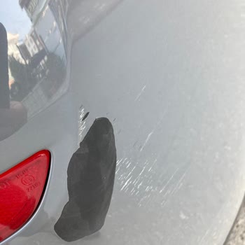 Hyundai Tucson Tampon Boyası Soyuluyor