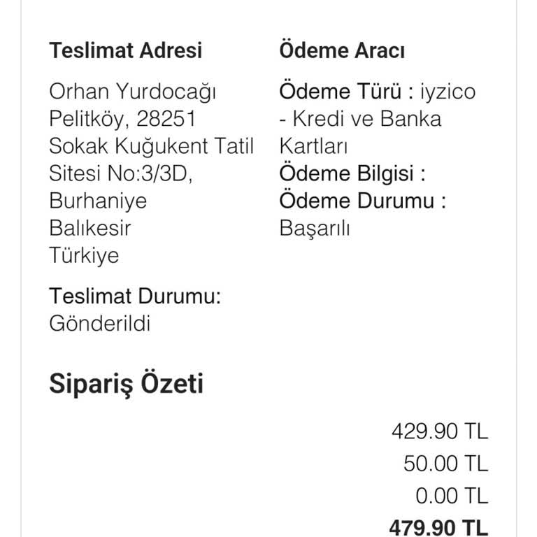 Muya Hatalı Adrese Teslim