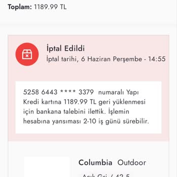Boyner İndirimli Aldığım Ürünlerimi İptal Etti.