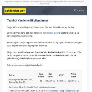 Sahibinden.com Haksız Fahiş Rekor Kıran Zam Politikasına Devam Ediyor!