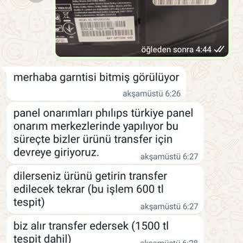 Philips TV 58pus8505/62 Arızası