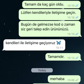 Anne Ekspres Teslim Edilmeyen Ürün Ve İade Edilmeyen Ücret