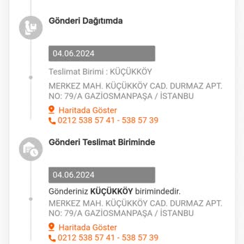 MNG Kargo Küçükköy Şubesi Kargo Teslim Edilmeden İade Edildi