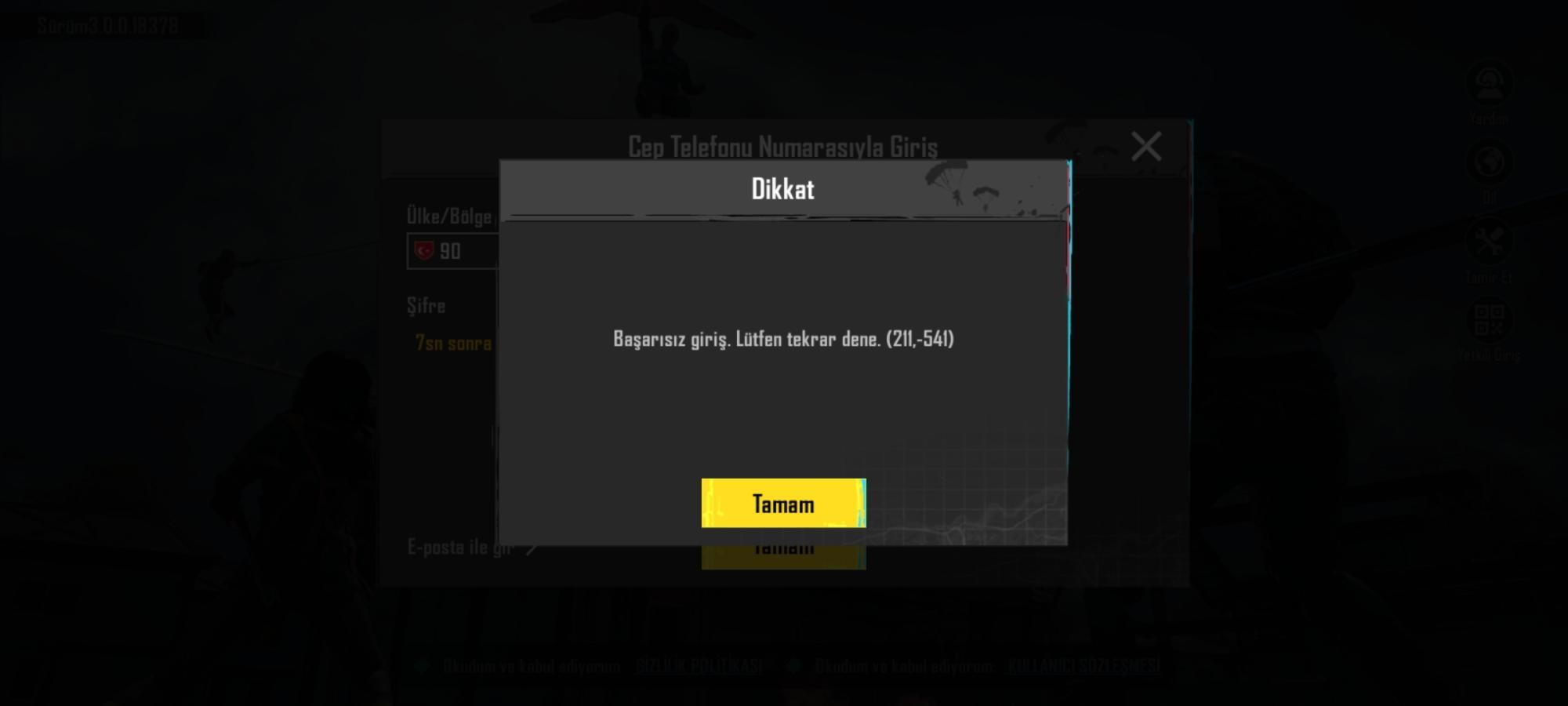 PUBG Mobile не удается войти, ошибка 211 541 - Xolvie