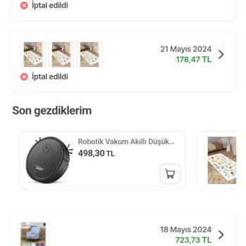 Hepsiburada Sipariş İptali Ve Mağduriyet Giderilmesi Talebi