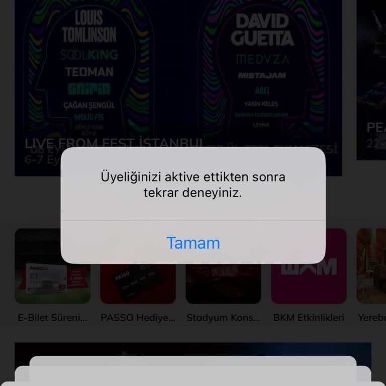 Passolig Üyelik Aktif Etme