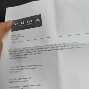 Vena Markasından Aldığım T-shirt Delindi