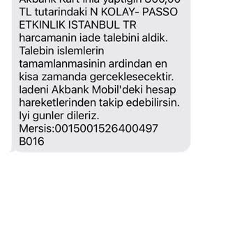 Passo Bilgim Dışında Biletlerimi İptal Etti