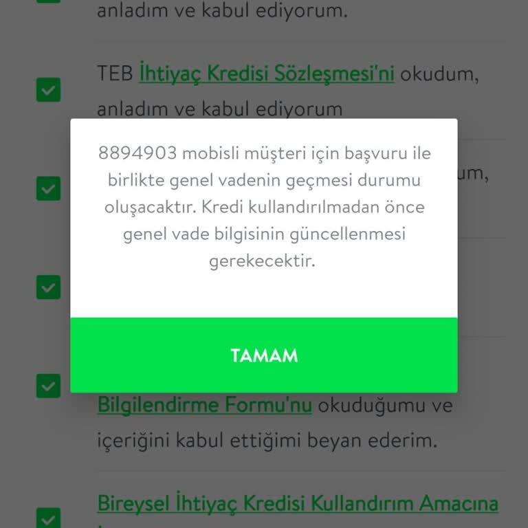 TEB Kredi Onaylandı Ama Kullandırmıyor