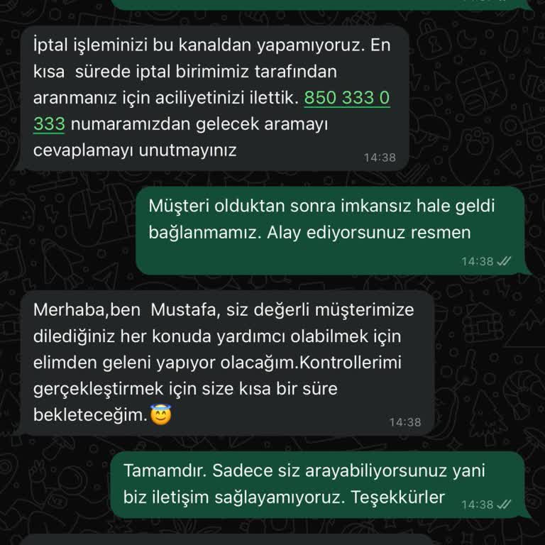Millenicom Müşteri Hizmetlerinin Davranışı