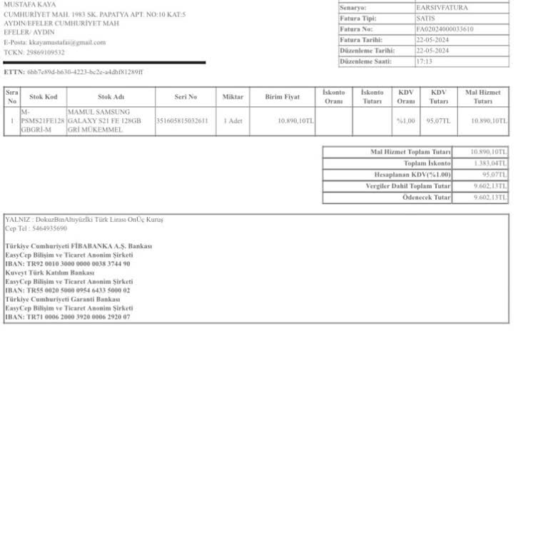 EasyCep İade Ettiğim Ürünü Sorun Çıkartıyor