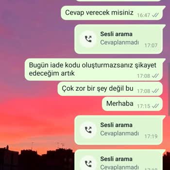 LESEQUENCE İade Kodu Oluşturmuyorlar