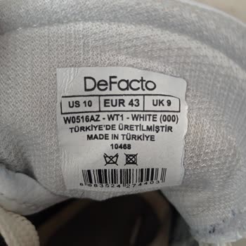 DeFacto Nun Kalitesiz Ayakkabıları