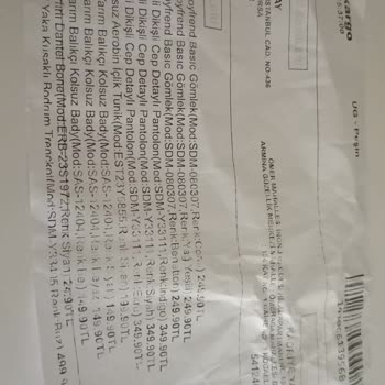 Moda Gülay (Bursa) Ürünüm Eksik Geldi