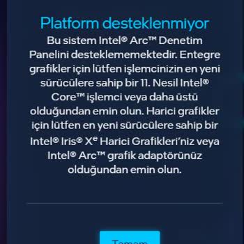 Intel ARC 750 "Platform Not Supported" Error in Arc Control