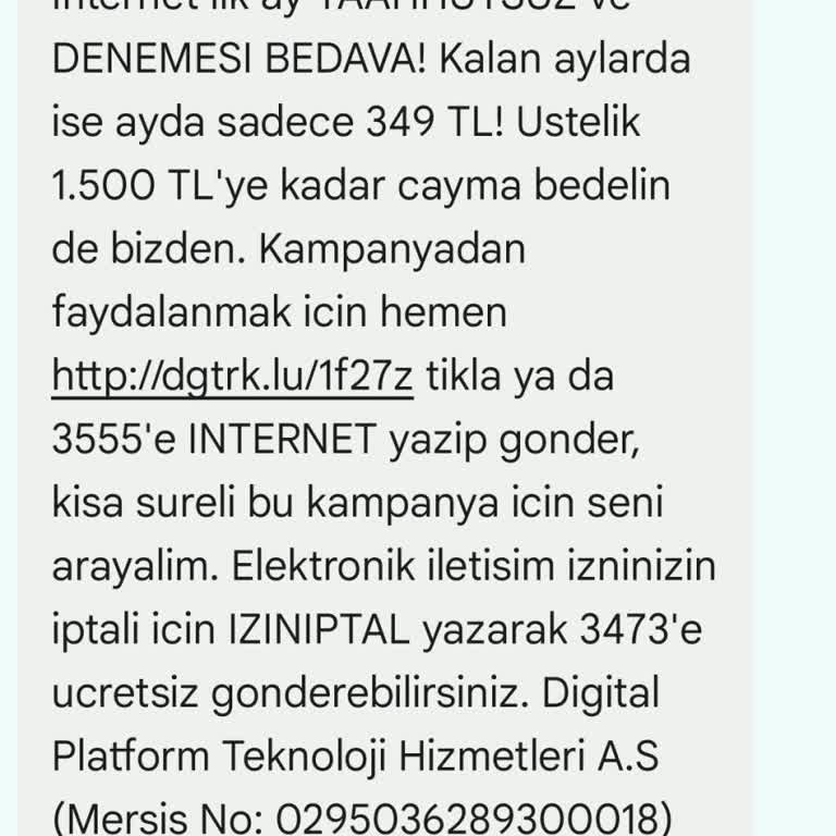 Digiturk Türk Telekom'un Abonelerini Yanıltıyor