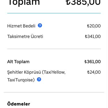 Uber'in Sistemdeki Tutardan Bağımsız Birçok Kez Haksız Ücret Kesmesi