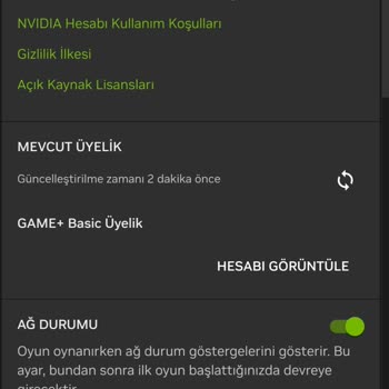 Geforce Now 1 Yıllık Premium Paketim Görünmüyor