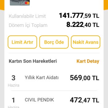 VakıfBank Word Kart Yıllık Aidat Alınması