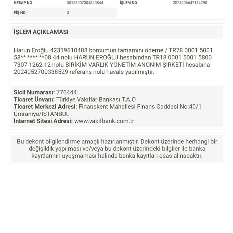 Birikim Varlık A. S Şikayetçiyim