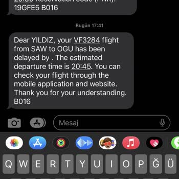 AJet (Anadolu Jet) Ordu'ya Planlanan Zamandan Geç Uçuş