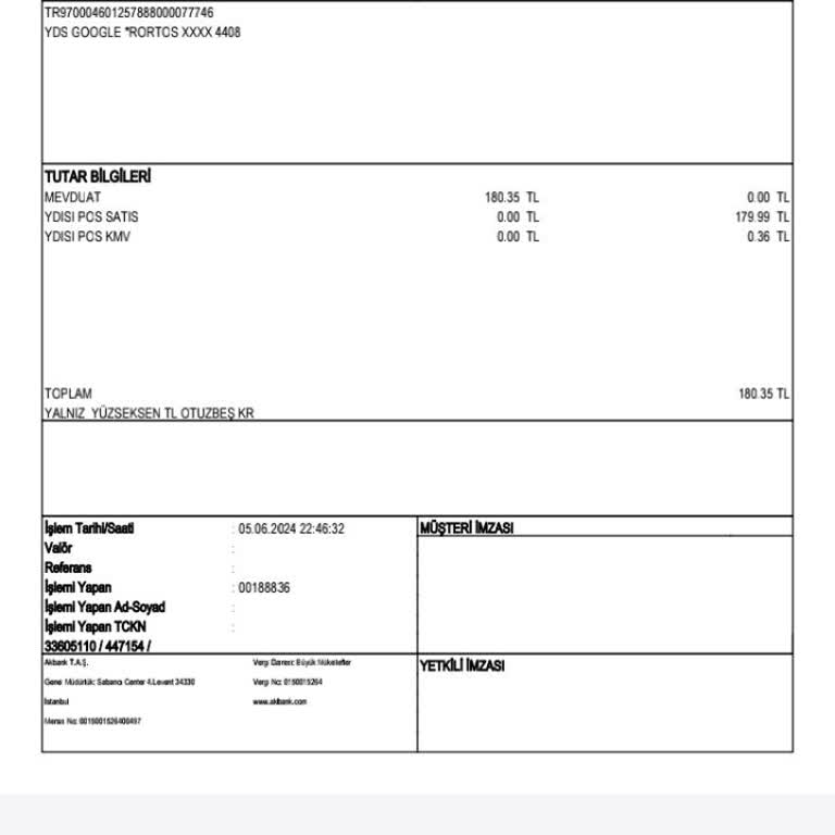 Rortos Paramın Hemen İade Olmasını İstiyorum