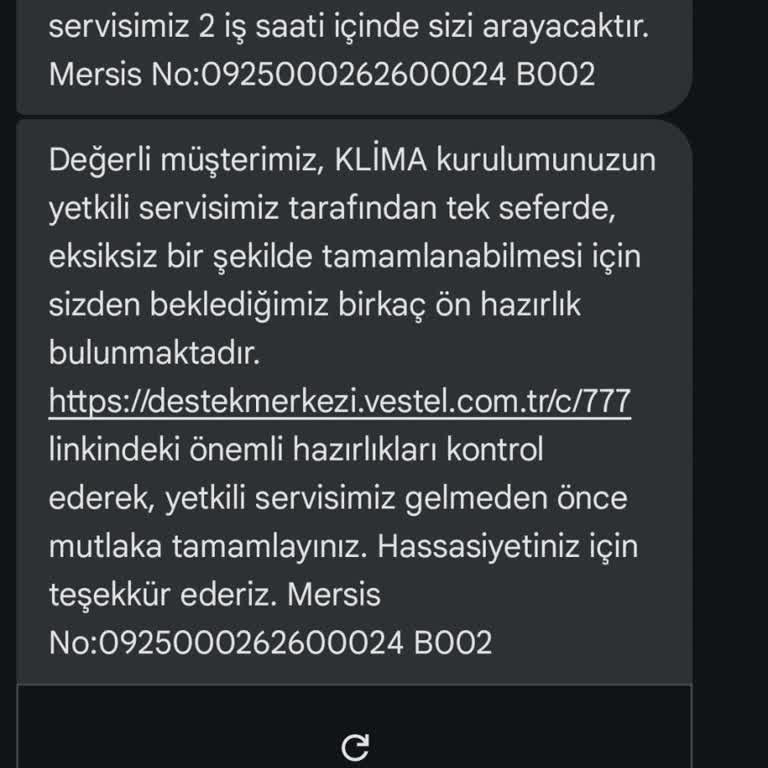 Regal Vestel Yetkili Servisten Şikayetim Var