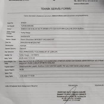 A101 Xiaomi Robot Süpürge S10T Çöpü Fırçada Biriktiriyor.