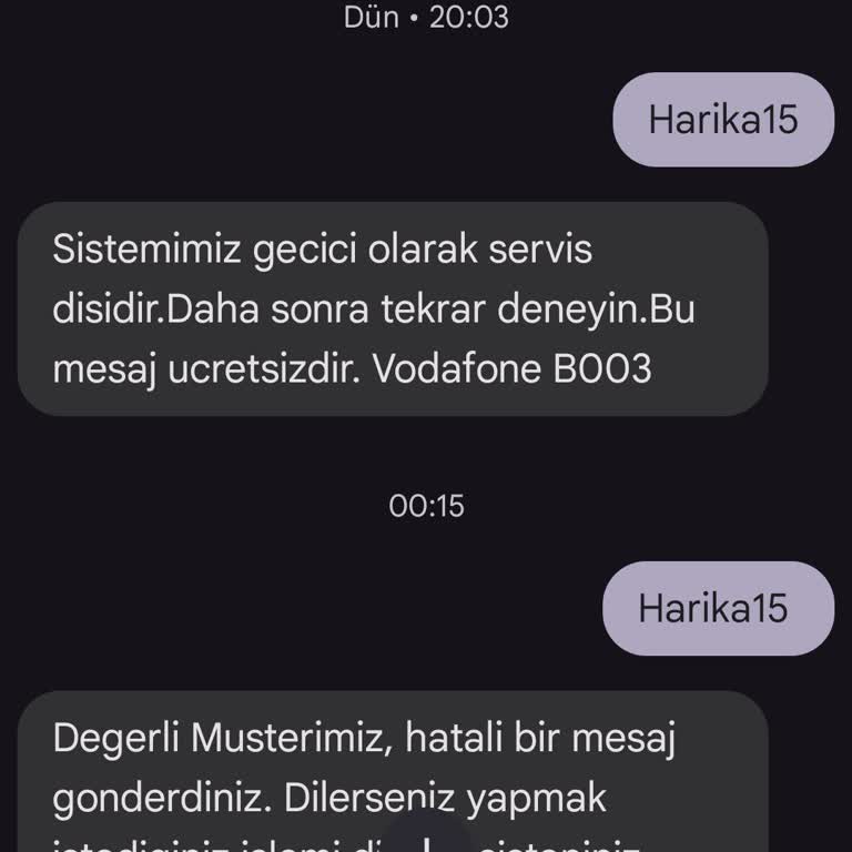Vodafone Harika 15 GB