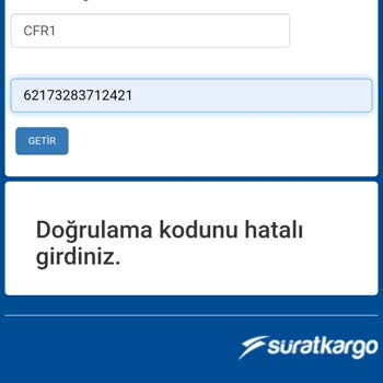 Sürat Kargo Kargom Teslim Edilmiyor