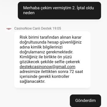 Casino Now Sitesinde Kazancım Gönderilmiyor Ve Çekimim İptal Ediliyor