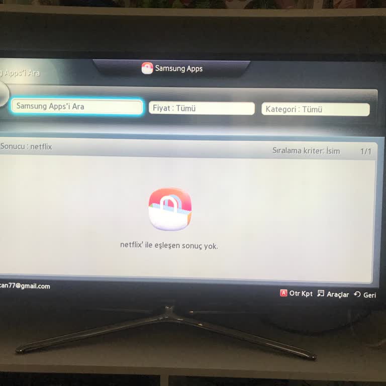 Samsung TV De Netflix Sorunu