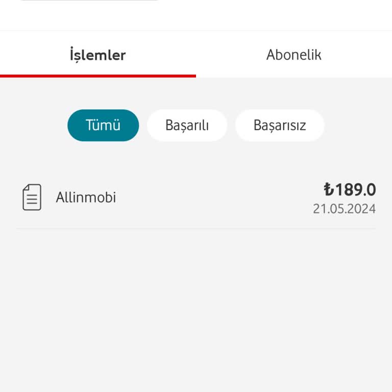 Vodafone Mobil Ödeme Ücretinin Faturamdan Silinmesini İstiyorum.