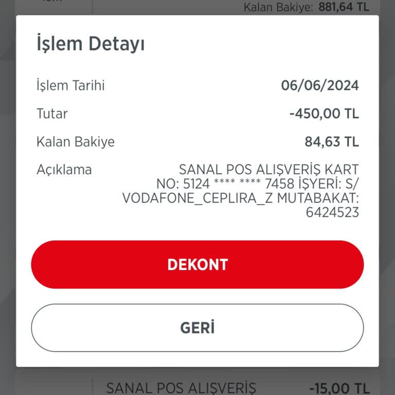 Vodafone Paramı Çekti Ama Paket Yapmadı