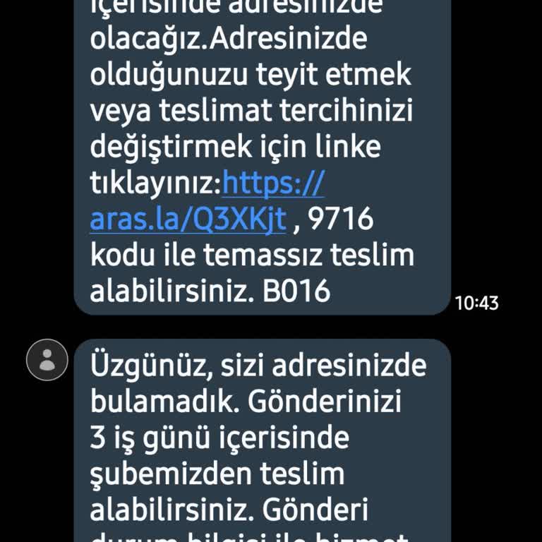 Aras Kargo Zamansız Kargo Teslimatı